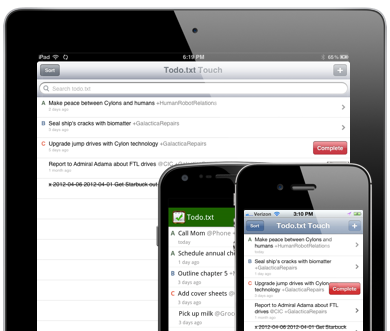 Todo.txt mobile apps